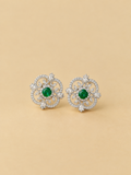 Emerald Filigree Studs 0015